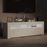 TV omarica z LED lučkami bela 120x35x40 cm, (20622457) | Shoptok.si