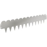 vidaXL Robovi trave 30 pcs 103 x 20 cm Jeklo Srebrna, (5000301341) | Shoptok.si
