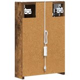  Kupaonski ormar s ogledalom Dimljeni hrast 33 x 11 5 x 50 cm | shoptok.hr