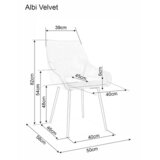 Molarem Home Stolica Albi-siva | shoptok.hr