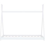 vidaXL Otroški posteljni okvir bel iz trdne borovine 70x140 cm, (20650882) | Shoptok.si