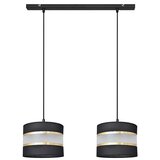  Luster na sajli HELEN 2xE27/15W/230V crna/zlatna | Eponuda.com