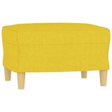  3-dijelni set sofa s jastucima svjetložuti od tkanine | shoptok.hr