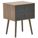  NOĆNI ORMARIĆ NATURAL/SIVA 45Χ39Χ59CM | Eponuda.ba
