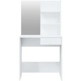  Set toaletni stolić svjetlima sjajni bijeli 74 5x40x141 cm | shoptok.hr