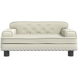  Krevet za pse krem 70 x 45 x 30 cm od umjetne kože | shoptok.hr