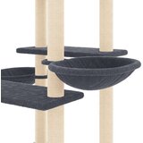  Penjalica za mačke sa stupovima za grebanje tamnosiva 133 cm | shoptok.hr