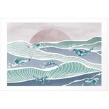  Plakat - Fish on the Waves 30x21 Bez okvira s margom | shoptok.hr