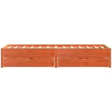 vidaXL Okvir kreveta bez madraca voštano smeđi 100x200 cm od borovine | shoptok.hr