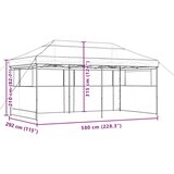  Zabavni šotor Bež 292 x 580 x 315 cm Oxford tkanina, (5000184405) | Shoptok.si