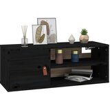  Zidni ormarić crni 80 x 30 x 30 cm od masivne borovine | shoptok.hr