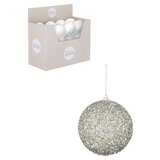 Dekordom Novogodišnja dekoracija - HANGING BAUBLE 10cm 1143434 - Silver - EDL Dekordom Novogodišnja dekoracija - HANGING BAUBLE 10cm 1143434 - Silver - EDL Slike