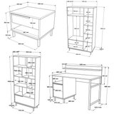 Hanah home ON25-SU oak young room set | ePonuda.com