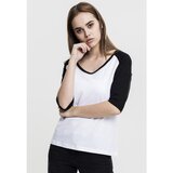 Urban Classics Ladies 3/4 Contrast Raglan Tee wht/blk | Shoptok.si