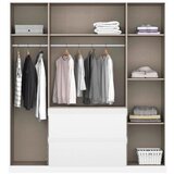 Rauch Möbel omara s klasičnimi vrati, srebrne barve, bela | Shoptok.si