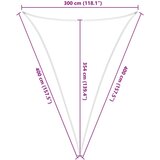  Jedrilica za sunčevu sjenu na otvorenom 3 x 4 x 4 m - Žuta i bijela 3 x 4 x 4 m | shoptok.hr