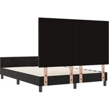 Crni Baršunasti Krevet S Okvirom 160x200 cm | shoptok.hr