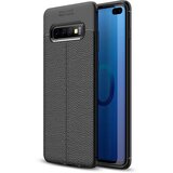 Cadorabo Case, združljiv s Samsungom v Deep Black - zaščitni pokrov iz silikona TPU z plemenito imitacijsko usnjeno uporabo, (20586877) Cene