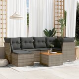 vidaXL 7-dijelni set vrtnih sofa sivi od poliratana | shoptok.hr