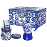 Bialetti Dolce&Gabbana Mediterrean blue Moka Express,za 3 skodelice + Perfetto Moka Autentico mleta kava | Shoptok.si