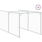  Kućica za pse s krovom svjetlosiva 117 x 609 x 123 cm čelična | Shoptok.si