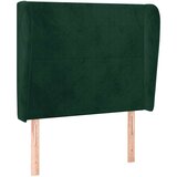  Uzglavlje s ušima tamnozeleno 103x23x118/128 cm baršunasto | shoptok.hr