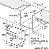 Bosch HSG738DB1 Vgradni parni pecica 8, Exclusiv Serie crna, Home Connect | Shoptok.si