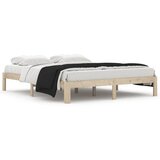  The Living Store Posteljni okvir iz trdne borovine 160x200 cm - Posteljni Okvir, (21455773) | Shoptok.si