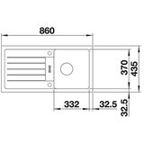Blanco Favum 45 S Silgranit posuda za sudoper, 860x435mm, crna Cijene