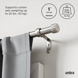 Umbra Jeklena karnisa z nastavljivo dolžino v srebrni barvi 168 - 305 cm Cleo – | Shoptok.si