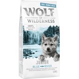 Wolf of Wilderness Junior "Blue River" - piščanec proste reje in losos - 12 kg Cene