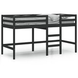  The Living Store Otroški pograd z lestvijo črn 90x200 cm trdna borovina - Otroški Pograd, (21452283) | Shoptok.si