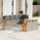  The Living Store Vrtna sedežna garnitura 8-delna z blazinami bež poli ratan - Vrtna Sedežna Garniture, (21479261) | Shoptok.si