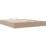 vidaXL okvir kreveta bez madraca cappuccina 200x200 cm od umjetne kože | shoptok.hr
