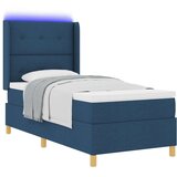 Box Postelja s vzmetnico Modra 80x200 cm Tkanina, (22050823) | Shoptok.si