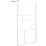 Furnova Pregrada za tuš 100x195 cm ESG steklo bela, (21917921) | Shoptok.si