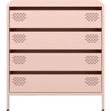 vidaXL Komoda roza 68x39x73,5 cm hladno valjano jeklo | Shoptok.si