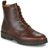 Selected SLHRICKY LEATHER LACE-UP BOOT Smeđa