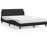 vidaXL Krevet s madracem crni 140 x 200 cm od umjetne kože Cijene