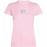 Karl Lagerfeld Majice s kratkimi rokavi KLJ Slim Ss K Logo Tee B2W17064 Rožnata Cene