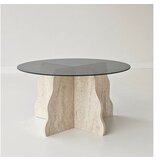 Hanah home sto za dnevnu sobu butterfly travertine fume | Eponuda.com