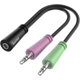 Hama 00200351 avdio kabel 0,15 m 3.5mm TRS 2 x 3.5mm Črna Cene