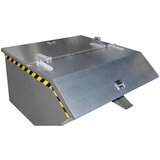 eurokraft pro Zložljiv pokrov, za posodo s prostornino 0,75 m³, pocinkano | Shoptok.si