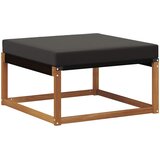  Set vanjskih sofa 8 kom. Prirodna i crna Čvrsto drvo akacije | shoptok.hr