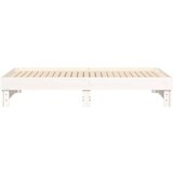  Dnevni ležaj na izvlačenje bijeli 2x(75x190)cm masivna borovina | shoptok.hr