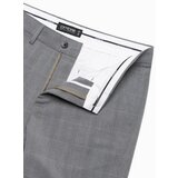 Ombre Men's classic cut pants in a delicate check - grey | Shoptok.si