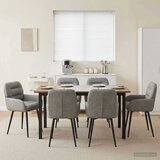vidaXL Trpezarijske stolice 6 pcs Baršun Svjetlosiva 59 x 59,5 x 90 cm | shoptok.hr