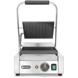 Hendi kontaktni roštilj - jednostruki, rebrasti vrh i dno, 230V/1800W, 310x375x(H)216mm | Eponuda.com