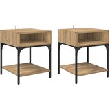  Noćni ormarić 2 pcs Umjetnički hrast 40 x 40 x 50 cm | shoptok.hr