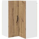 vidaXL Stenska kuhinjska omarica s polico Umetni hrast 57 x 57 x 80 cm | Shoptok.si